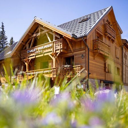 לס דה-אלפס Hotel Chalet Mounier מראה חיצוני תמונה