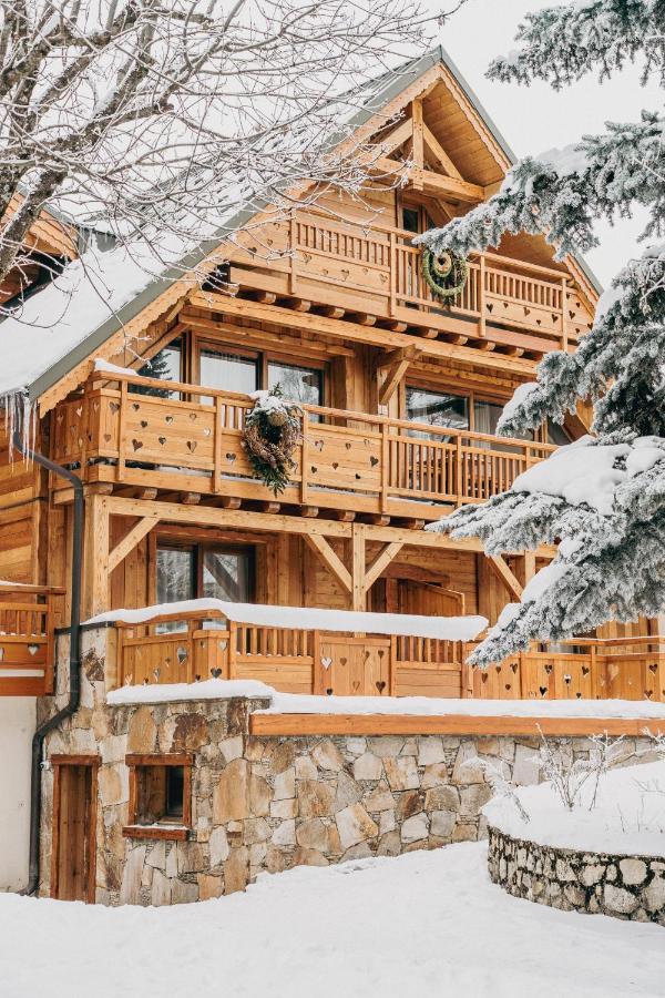 לס דה-אלפס Hotel Chalet Mounier מראה חיצוני תמונה