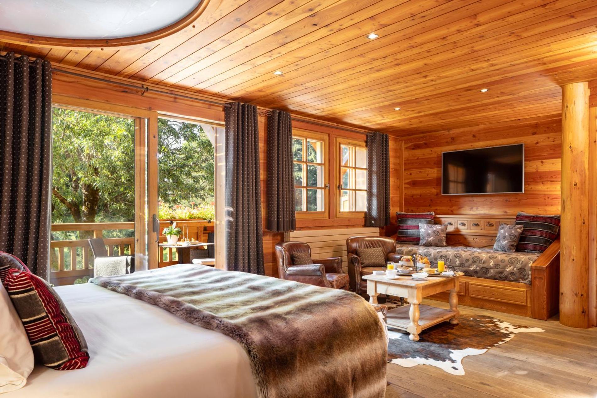 לס דה-אלפס Hotel Chalet Mounier מראה חיצוני תמונה